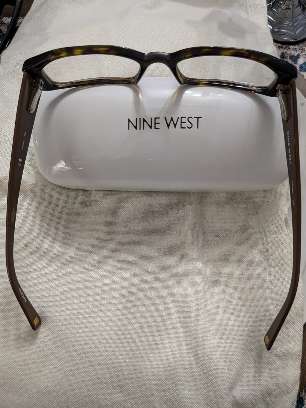Nine West Women's Rectangular Reading Glasses in Black/Brown